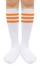 Kids Over The Calf Tube Socks Classical Stripes Cotton Soft Athletic Boys Girls