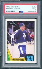 Vin Damphousse Rookie Card 1987 O-Pee-Chee #243 PSA 9