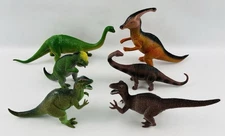Lot Of 6 Vintage 1980s PVC Dinosaur Figures By JaRu And Boley