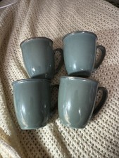 4 Denby Regency Green Tapered Beakers/ Mugs
