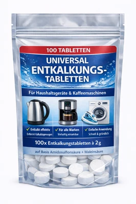 PRONURI 100 BTL Universal Entkalker Entkalkungstabletten Amidosulfonsäure Maleinsäure