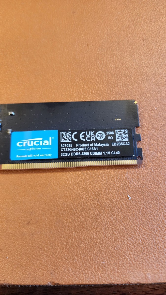 Crucial 32GB DDR5-4800 UDIMM Memory 649528905635| eBay