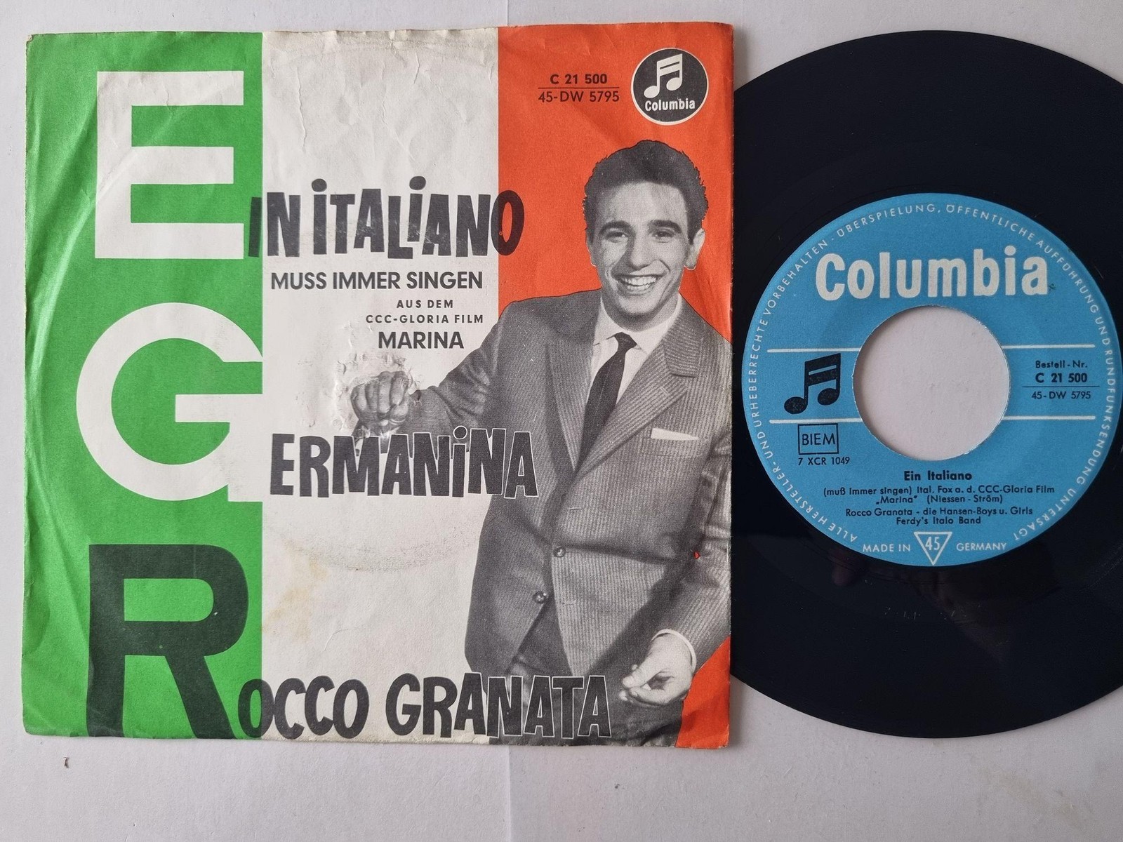 Rocco Granata - Ein Italiano 7'' Vinyl Germany