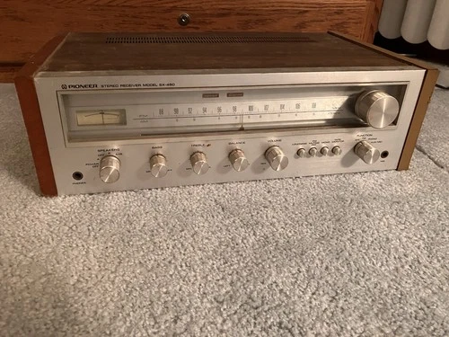 Vintage 1970's Pioneer SX-450 AM-FM Stereo Receiver 15WPC Parts Or Repair Only