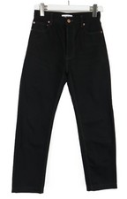 BALENCIAGA Jeans Unisex W26 Button Fly Schwar...