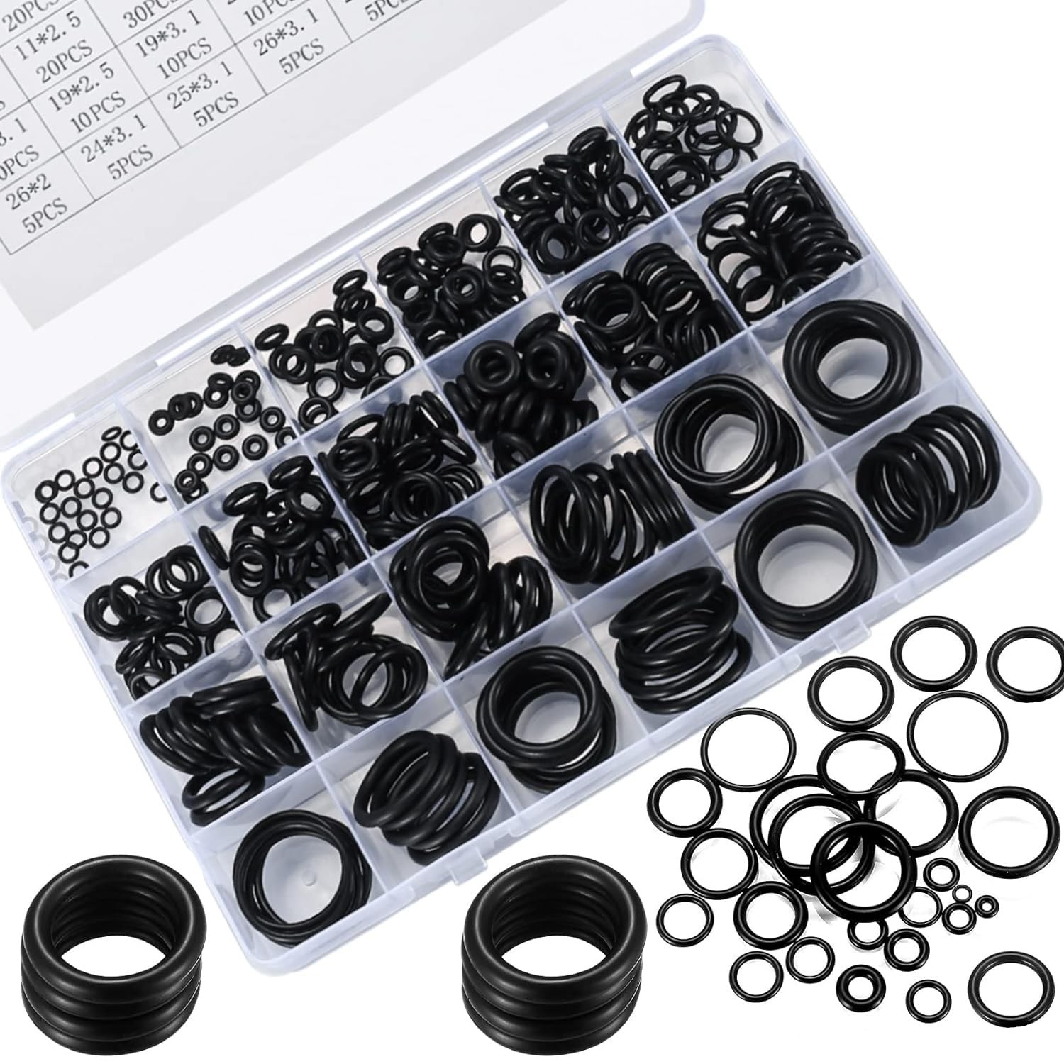 High Pressure Washer O Ring Kit, Replacement Rubber Ring for