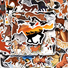 100Pc Horse Sticker Pack Waterproof Vinyl Luggage Skateboard Laptop Decal