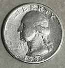 1932-S Washington Quarter. 90% Silver. Low Mintage 408,000