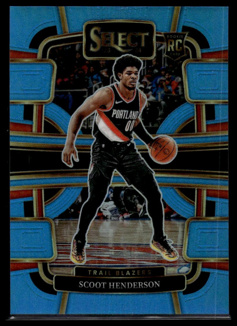 2023-24 Panini Select #77 Scoot Henderson Light Blue Prizms #/299 Rookie AJM2006