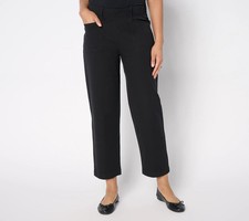  419 AnyBody Tall All-Stretch Twill Straight Leg Ankle Pants Size MT