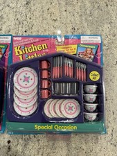 Tyco Kitchen Littles NEW Special Occasion Dinnerware Set 1995 Vintage SEALED Vtg