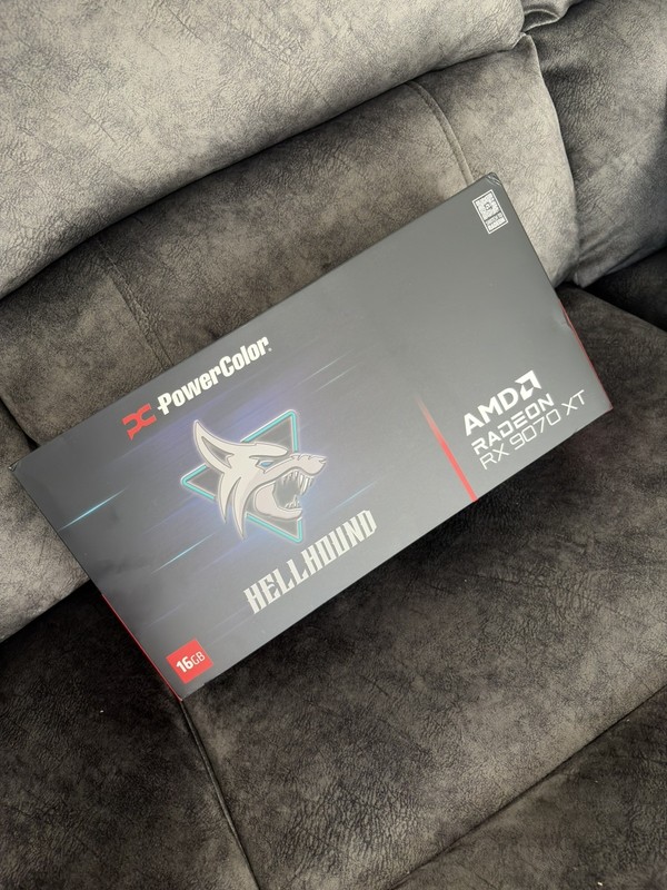 PowerColor Hellhound AMD Radeon RX 9070 XT 16GB GDDR6 Graphics card New Sealed