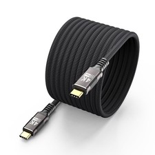 5 Meter USB C Long Cable Thunderbolt 3 10Gbps 4K 60Hz/2K 120Hz PD3.0 100W