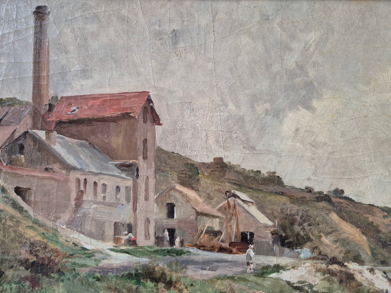 Stanislas Lépine painting. Bords de Seine 1870?