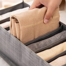 1 Organisateur de tiroir de vêtements pratique pour chambre en tissu