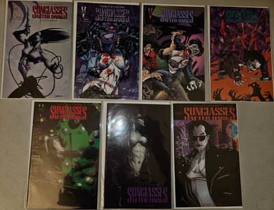 Sunglasses After Dark #0 1-6 (Complete lot of 7) 1995 Verotik Series 1 2 3 4 5 6