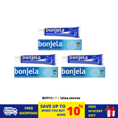 3 X Bonjela Gel 15g Tuben Mundgeschwür Zahnen schnell wirkend beruhigend Lind...