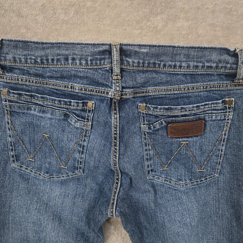 Wrangler Retro Slim Boot Cut Jeans Mens 32x30 Blue Stretch Western Cowboy Chore - Picture 4 of 9
