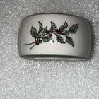 NIKKO 10 Christmastime Happy Holiday Porcelain Napkin Rings Japan Crazing — photo 6