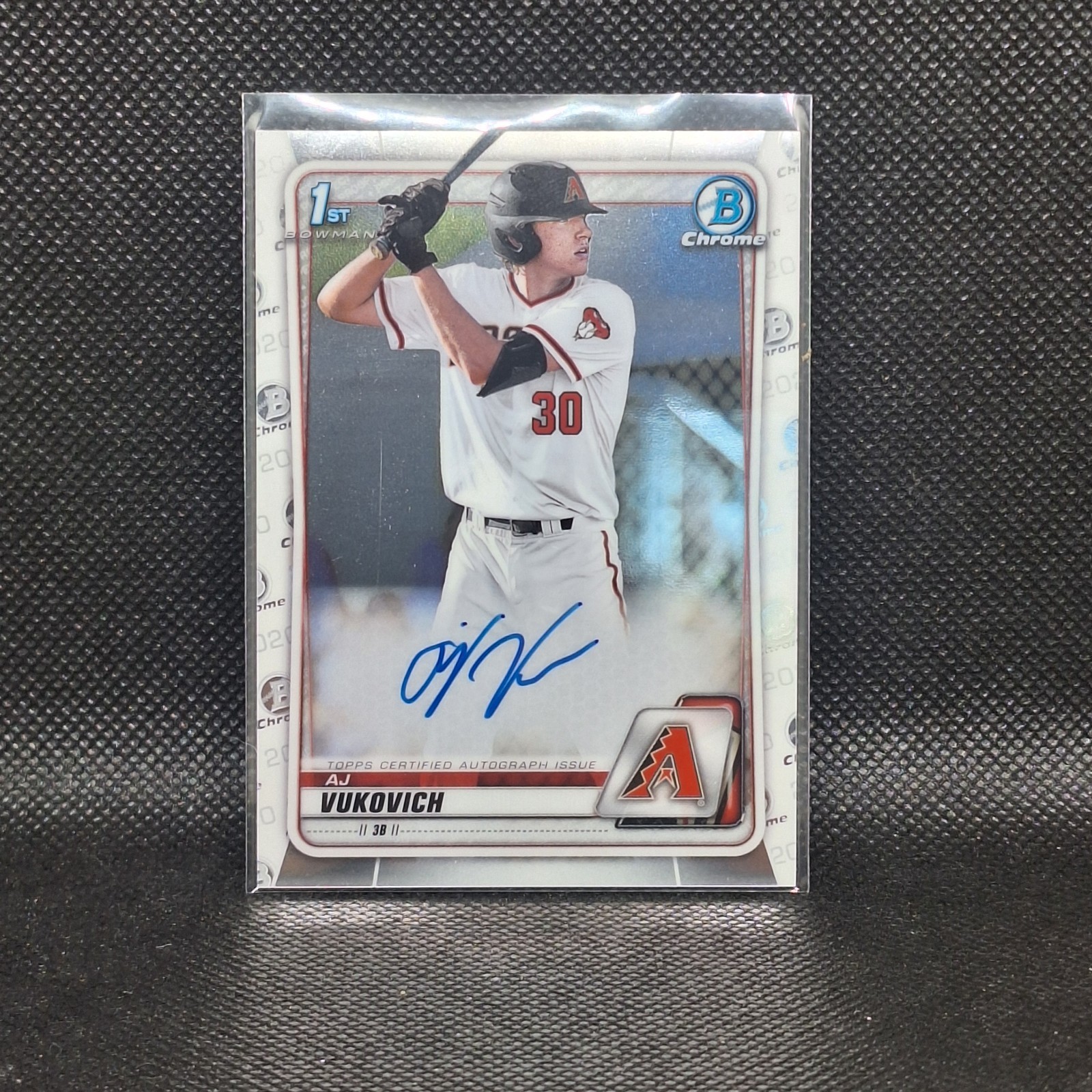 2020 Bowman Chrome Draft AJ Vukovich Auto #CDA-AV 1st Bowman