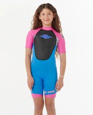 Rip Curl Omega 2mm Spring Shorty Wetsuit - Youth - 14 / Pink