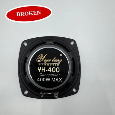 (BROKEN) FOSA YH 400 4 in Car Speakers 400W 93dB 4 OHMS Stereo Jet Black