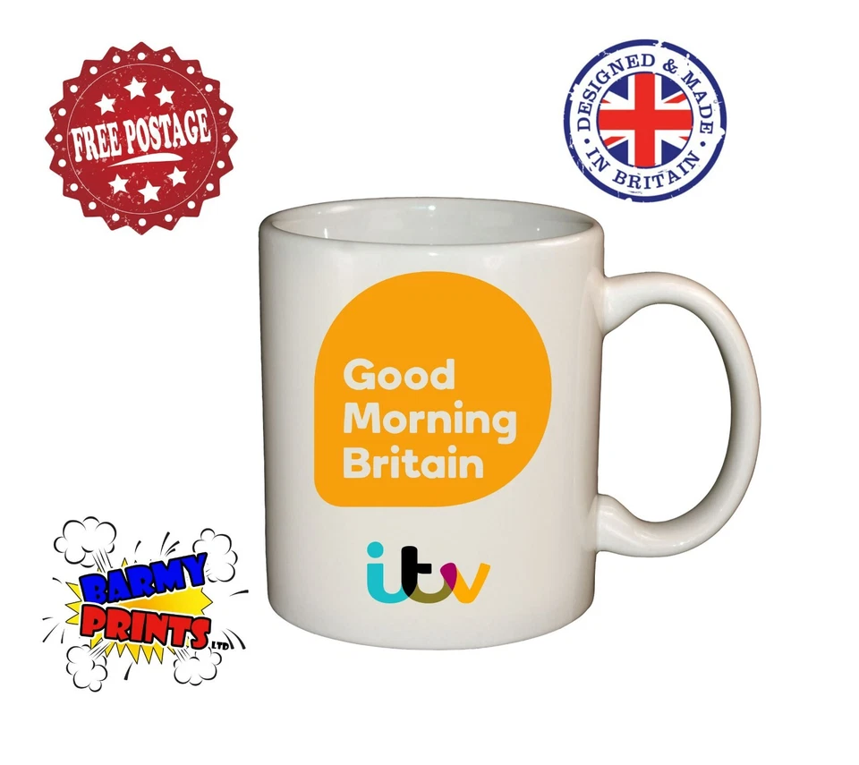 Good Morning Britain GMB ITV Ceramic Cup Mug Holly Willoughby Phillip Schofield