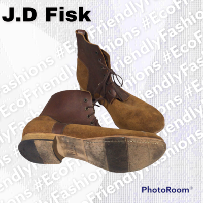 Jd Fisk Collin Brushed Leather Lace Up Boot Brown Comfort  display picture 2