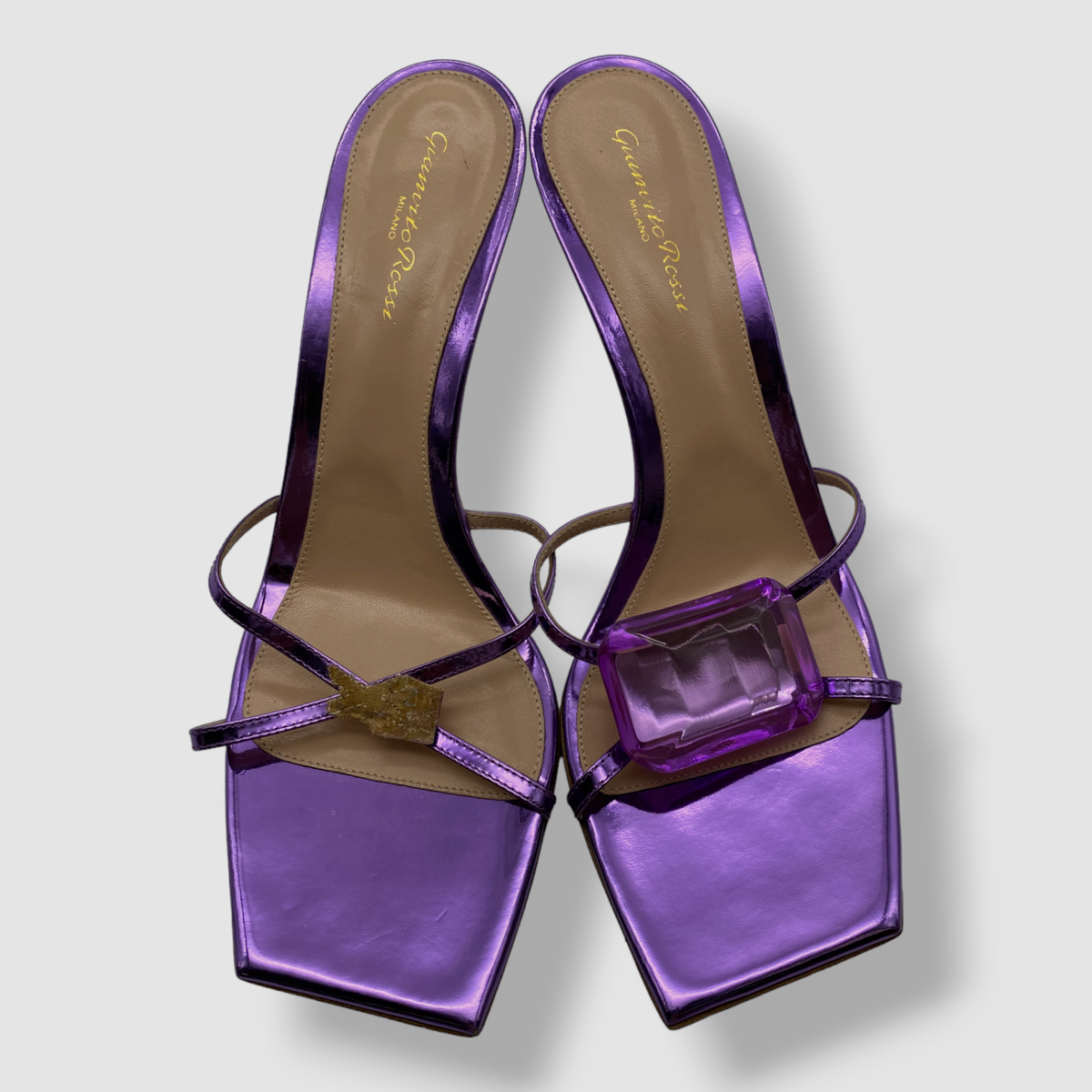 【極上美品】GIANVITO ROSSI ミュールサンダルパープル 極上美品】GIANVITO ROSSI ミュールサンダルパープル - メルカリ