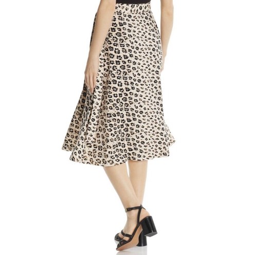 NWT! Joie Collen Linen Leopard Print Skirt Size: 2 - Picture 2 of 9
