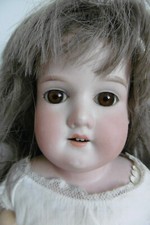 POUPEE ANCIENNE TÊTE BUSTE BISCUIT ARMAND MARSEILLE 370 - CORPS PEAU - HT 48 cm