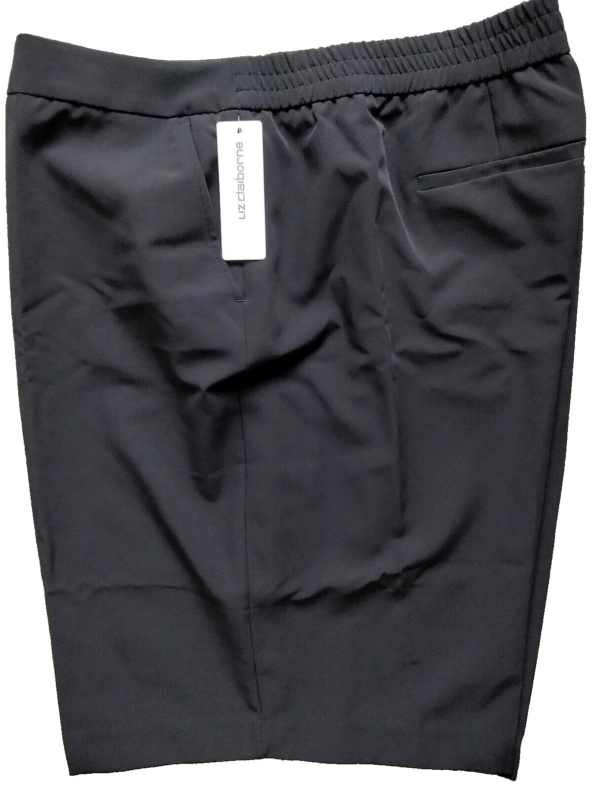 Pantalones cortos de Poliéster Negro Liz Claiborne para Mujeres