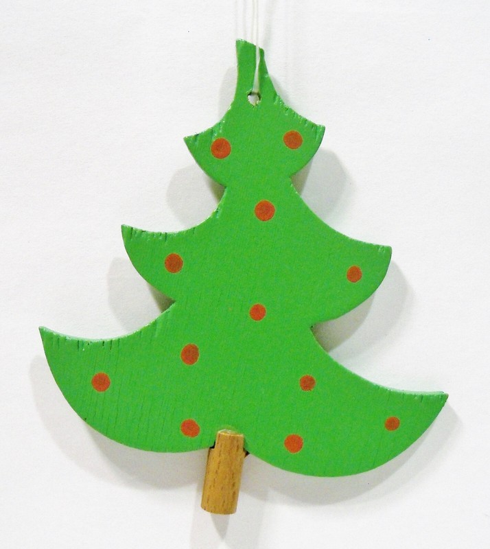 Erzgebirge Germany Christmas Tree Wooden Wood Christian Ulbricht Vntg Ornament