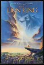 DISNEY'S THE LION KING - 13.5"x20" Original Promo Movie Poster RARE 1994 Simba