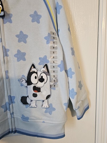 Bluey Kids Disney Character Hoodie Size 5 - Picture 2 of 11