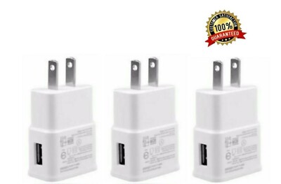 3x 2A Wall Charger Plug Home/Travel Power Adapter For iPhone Samsung LG Android