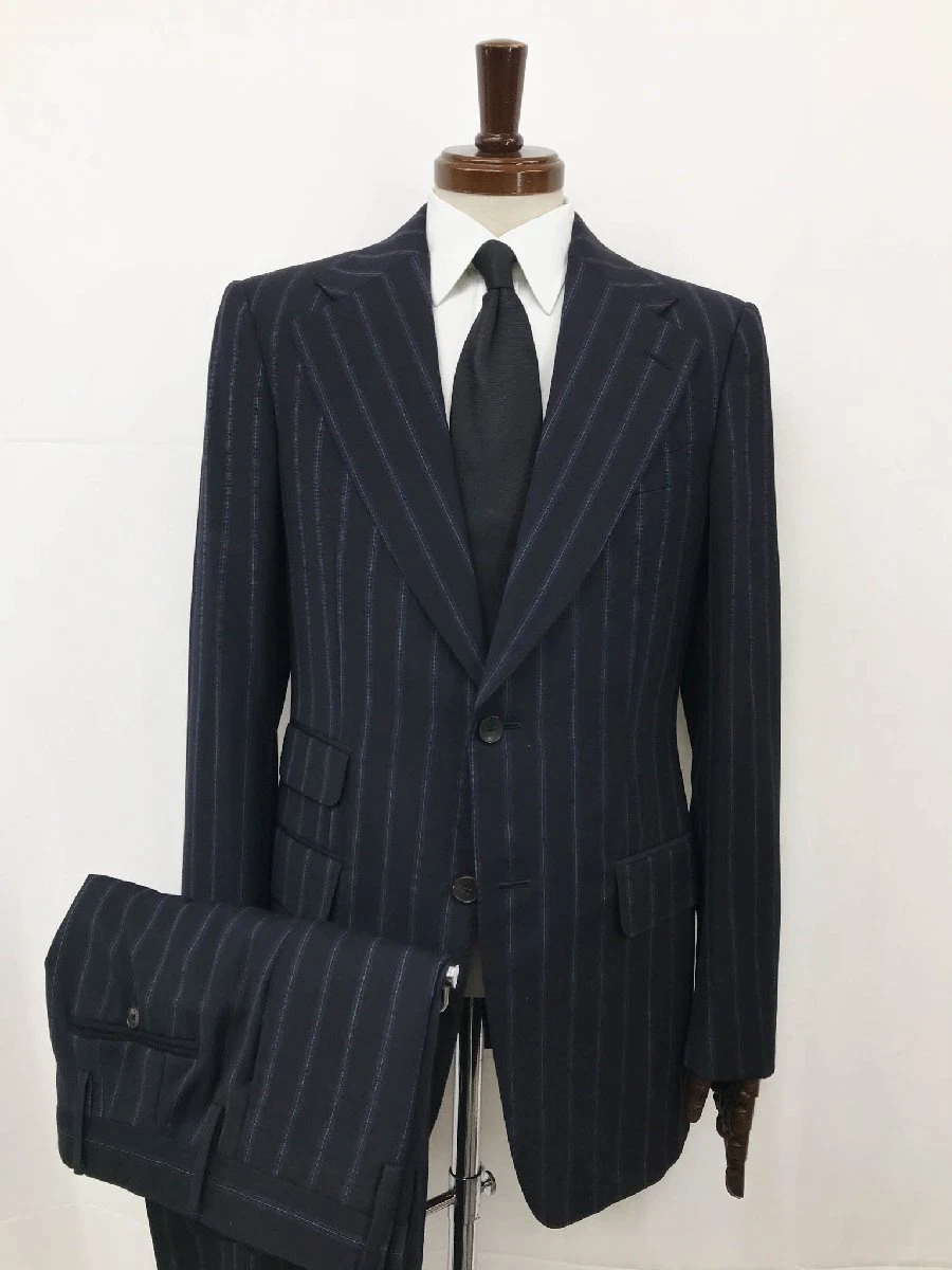 [GUCCI] Tuta d'epoca Tom Ford (uomo) 46 DROP7R modello a righe navy 46