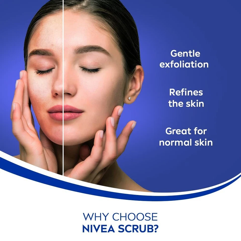 Nivea Skin Refining Face Scrub With Vitamin E, 150ml / Free Shipping - Image 4 of 4