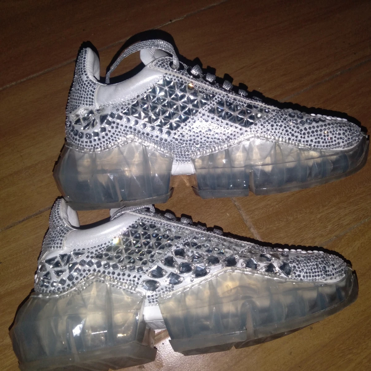 Jimmy Choo Swarovski Sneakers Size 35 Made in Italy