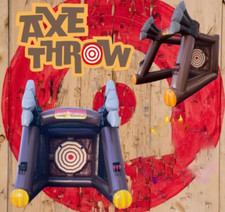 Carnival Sport Game Inflatable Axe Throwing Target Game with Blower And Axes