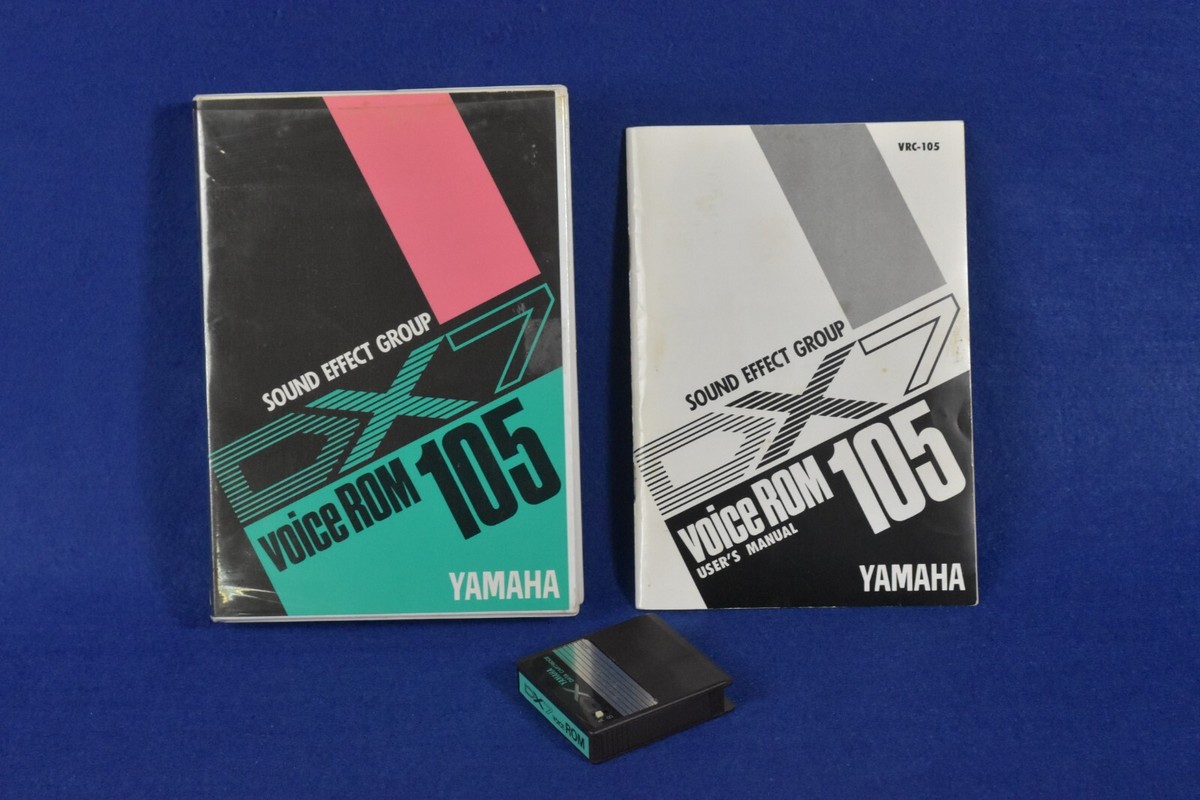 YAMAHA 「VRC-104」DATA CARTRIDGE for DX7 YAMAHA DX7 VRC-104 Percussion Group DATA CARTRIDGE Working