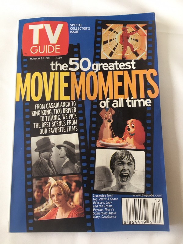 TV Guide March 24-30 2001 the 50 greatest Movie Moments of all time