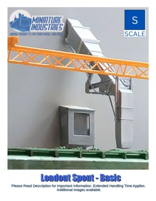 S Scale Trains Loadout Spout and Cabin Kit for Grain Elevator Structures 1:48