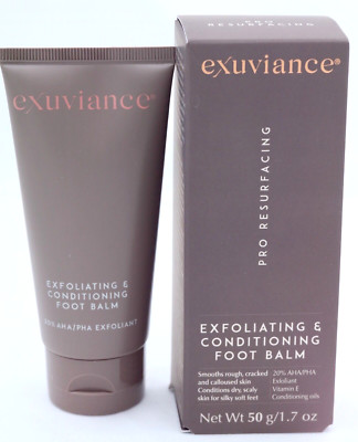 Exuviance Exfoliating & Conditioning Foot Balm NIB 1.7 oz/ 50 g Feet & Heels