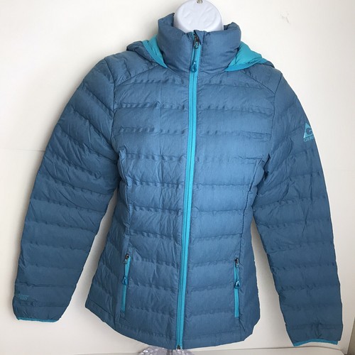 Gerry Blue Down Full Zip Quilted Puffer 