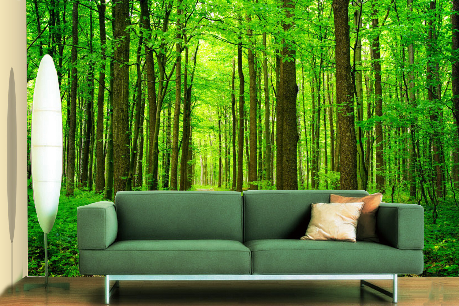 3D Green Forest 18443NA Wallpaper Wall Murals Removable Wallpaper Fay ...