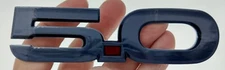 2015-19 Ford Mustang 5.0 Emblem Metal Magnet 5 X 1.4 Black Chrome look
