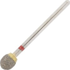 Diamond Bur, Sintered, X-Fine 600 Grit 2.34mm Mandrel Hp Round, Ball 6mm