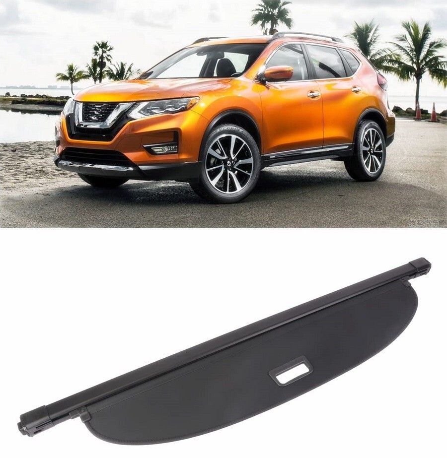 Volcaner Retractable Trunk Cargo Cover For 2021-2023 Nissan Rogue - Leather Privacy Shield, No Drill Installation - View #10