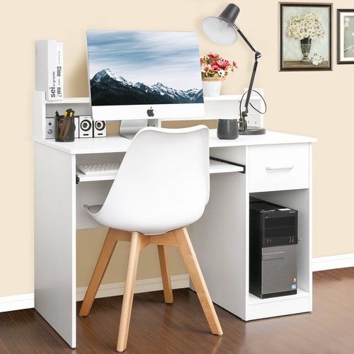 Computer Desk Student Desk Home Office Writing Table with Drawer ...